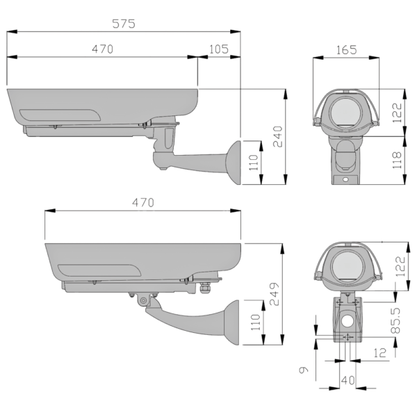 Telecamera ANPR - OCR su doppia corsia 706